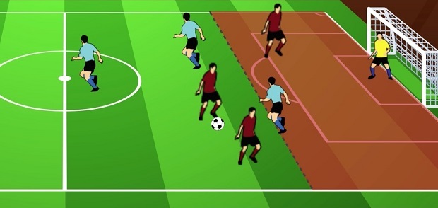 Les règles du hors-jeu expliquées avec des schémas