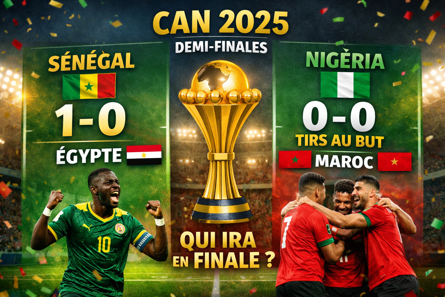 CAN 2025 – Résumé demi-finales